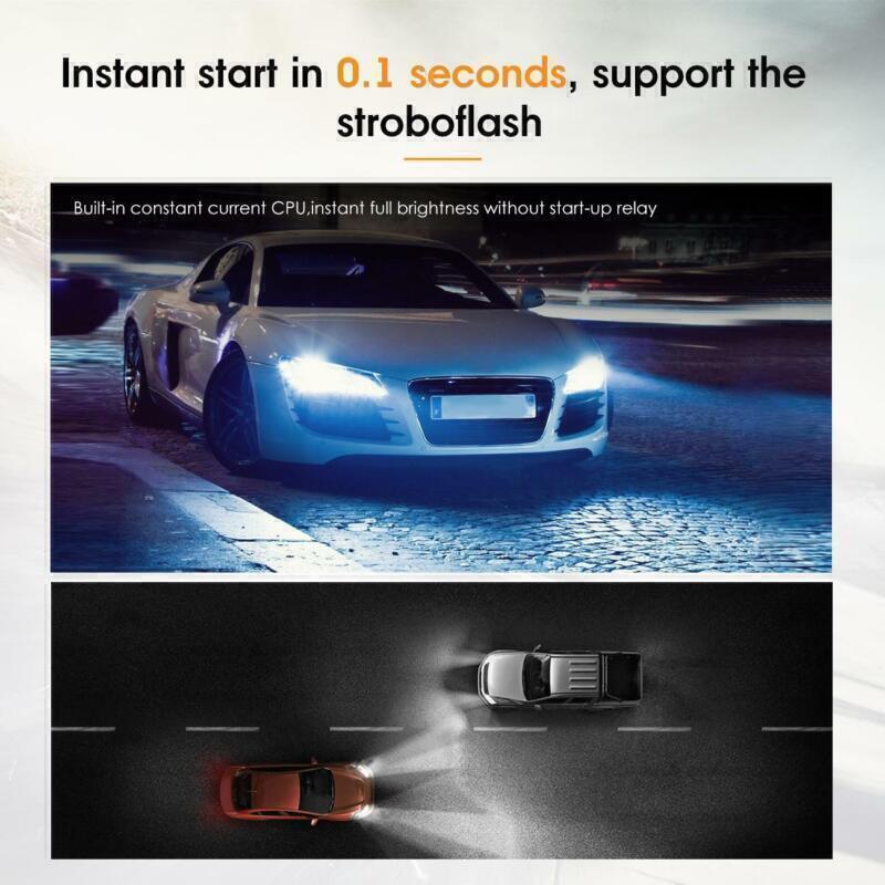 6-sides H11 LED Headlight Low Beam Bulbs Bright White 6500K 2500000LM High Power