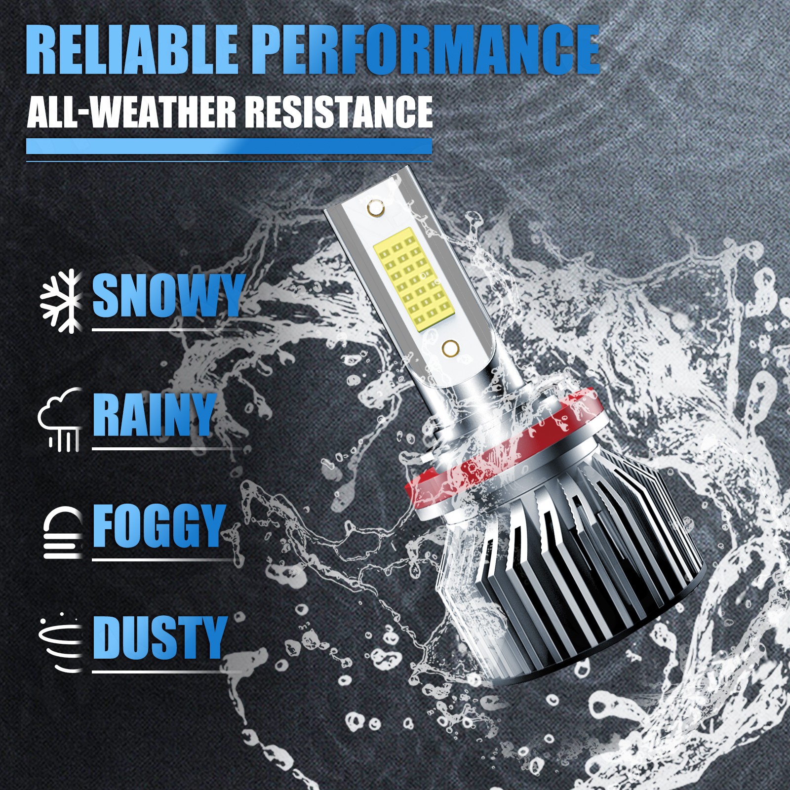 For Nissan Altima 2007-2018 LED Headlight Hi/Lo Beam Bulbs 72000LM Super Bright