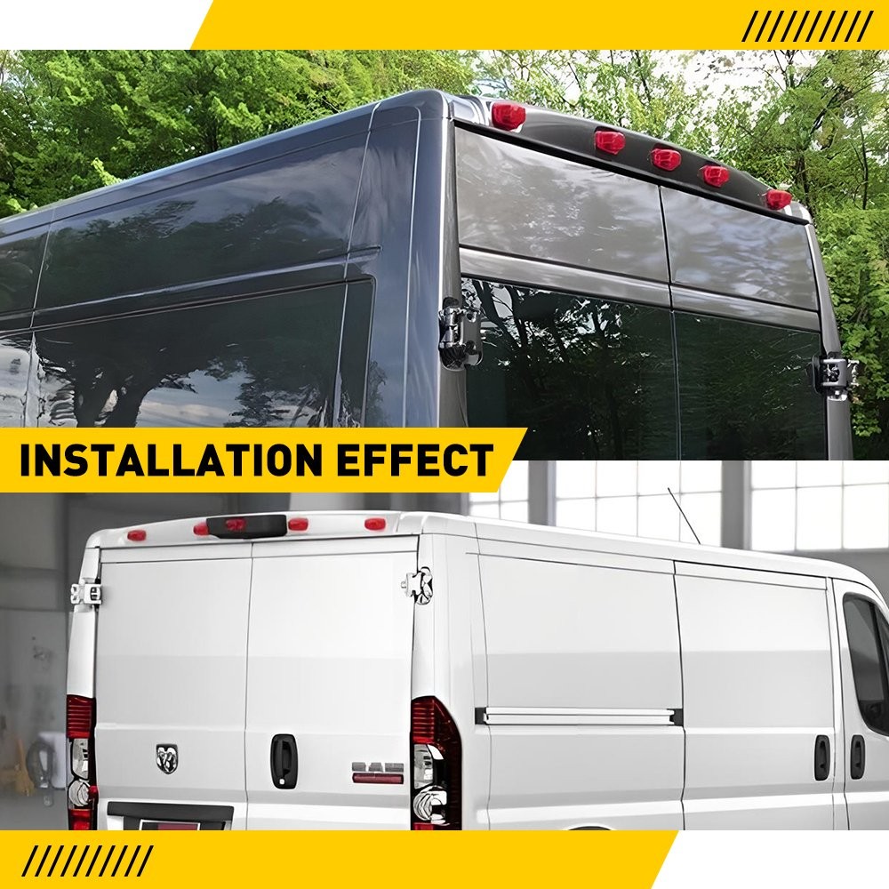 5-50 Red Rear Top Cab Roof light Housings For 2014-2023 Dodge RAM Promaster 1500