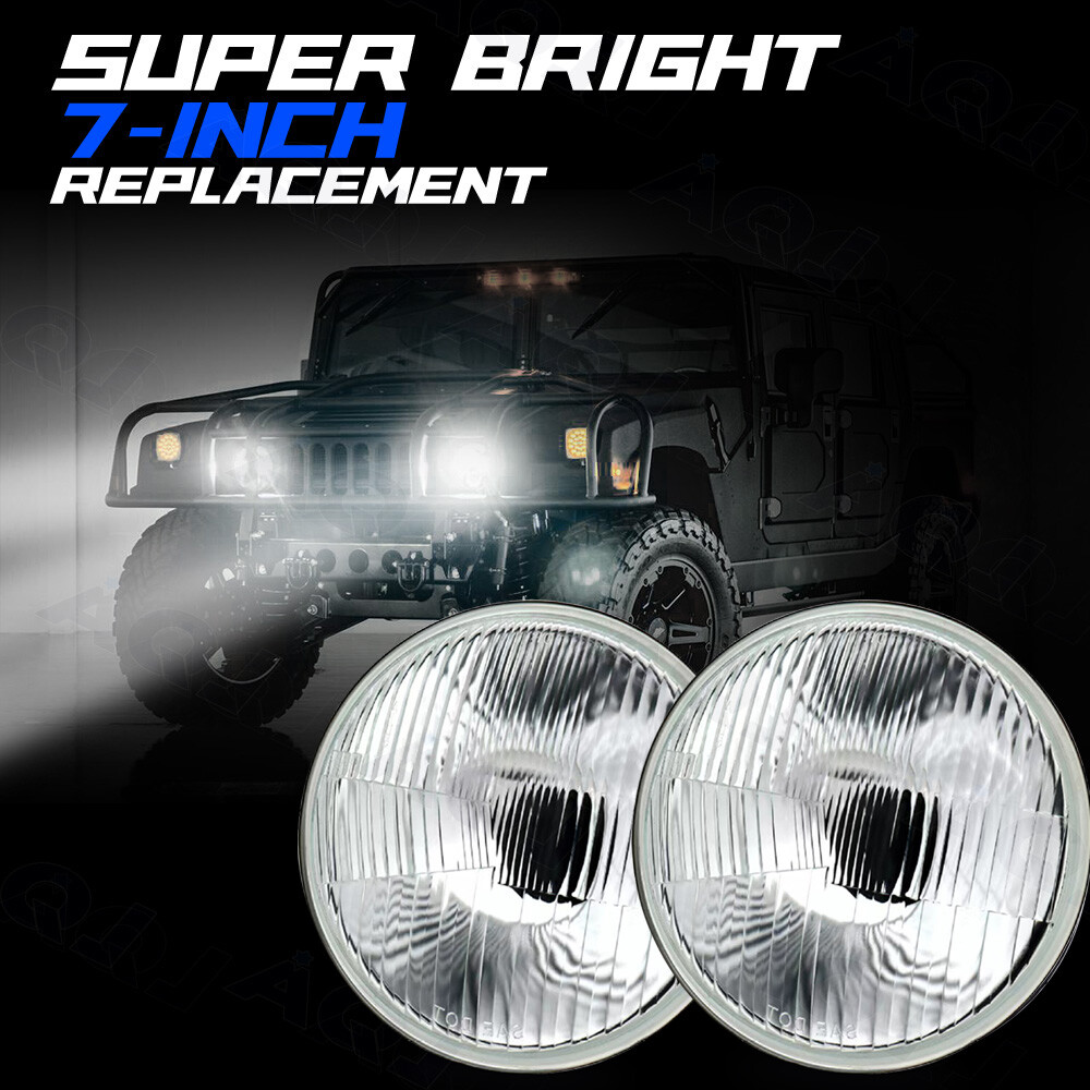 7″H6006/6006 6V Stock Glass/Metal Headlight SMD 360° 6-Volt LED Light Bulb Each