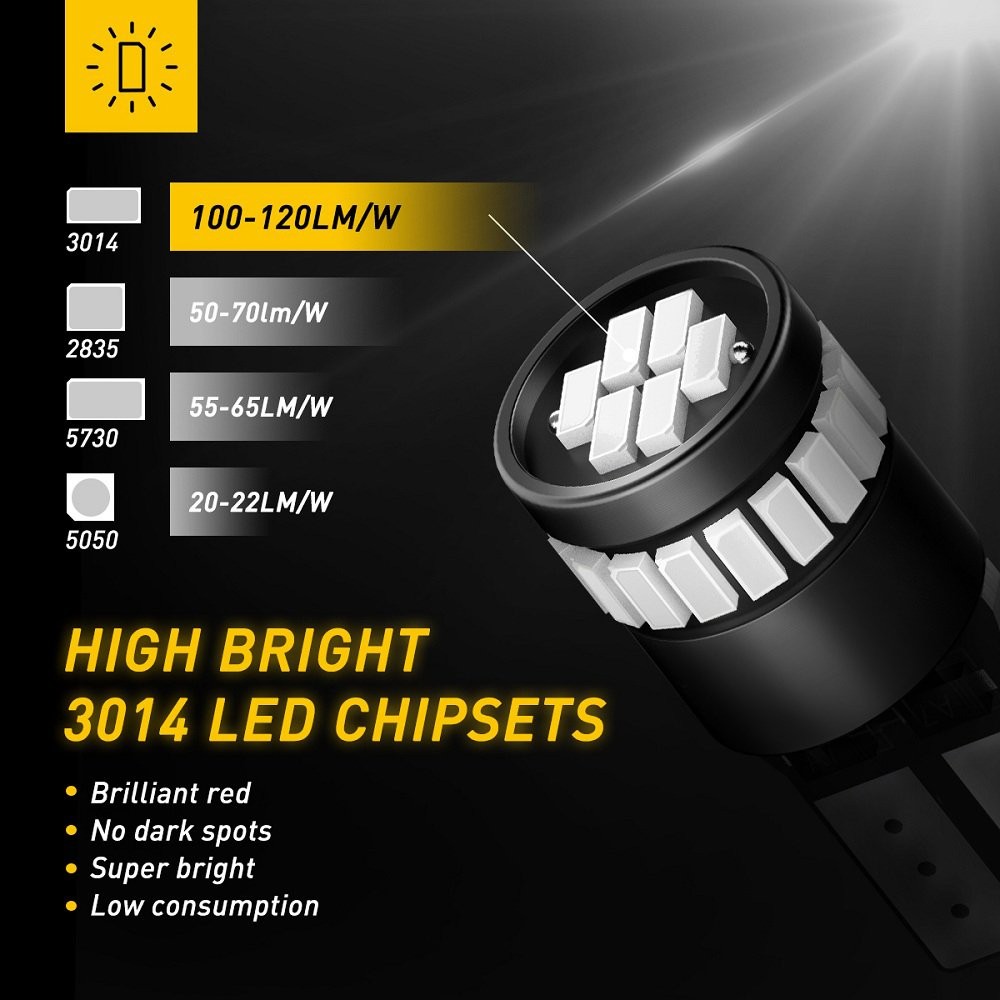 T10 LED Canbus Car Interior Inside Dome Light Trunk Map License Plate Lamp Bulbs