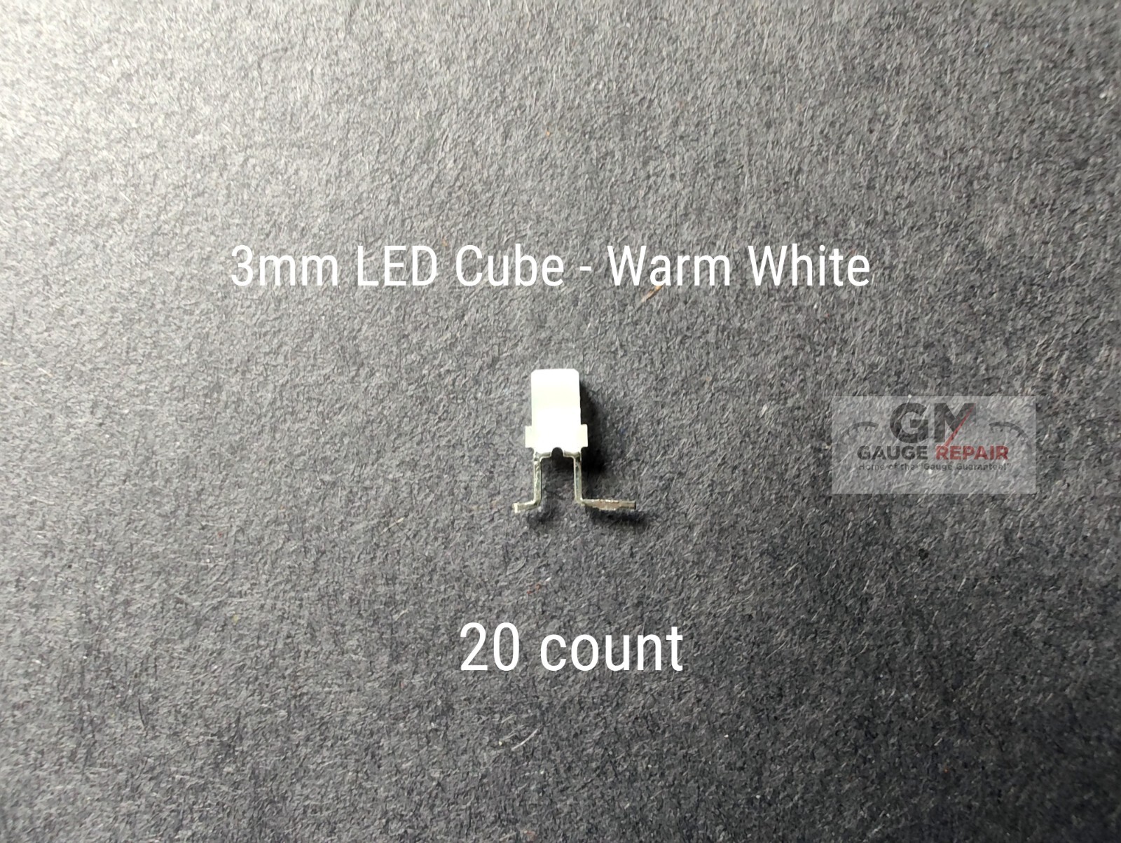 Warm White 3mm 12v LED Cubes for GM Dash Bulbs Switches Built In Resistor 20 Qty