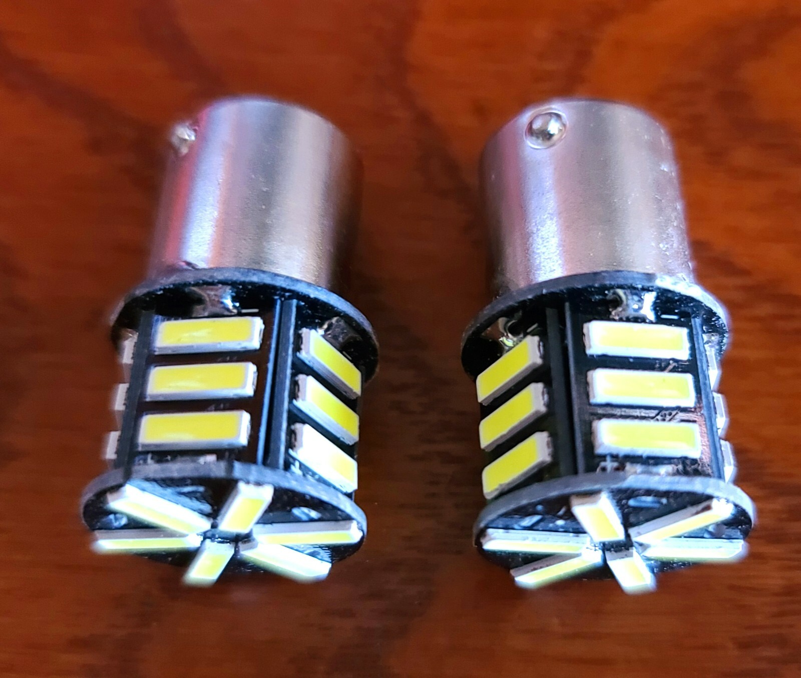 2 Extra Brite White LED Bulbs Riding Lawn Mower Headlight Conversion Replacement