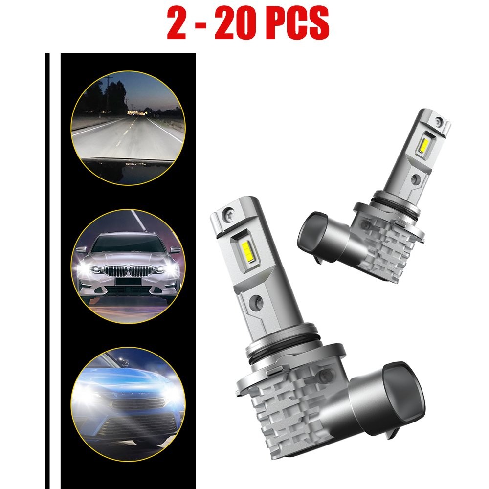 AUXITO 9006 LED Headlight Bulb Canbus White Super Bright 6500K Plug&Play 2-20PCS
