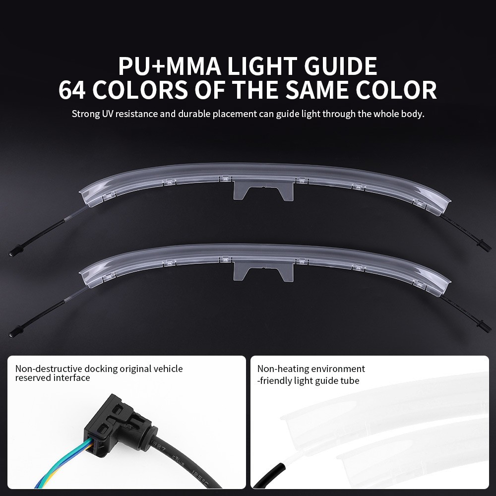 For Mercedes Benz c43 c300 W205 Ambient Light Strips LED Seat Back Lamp 3 colors