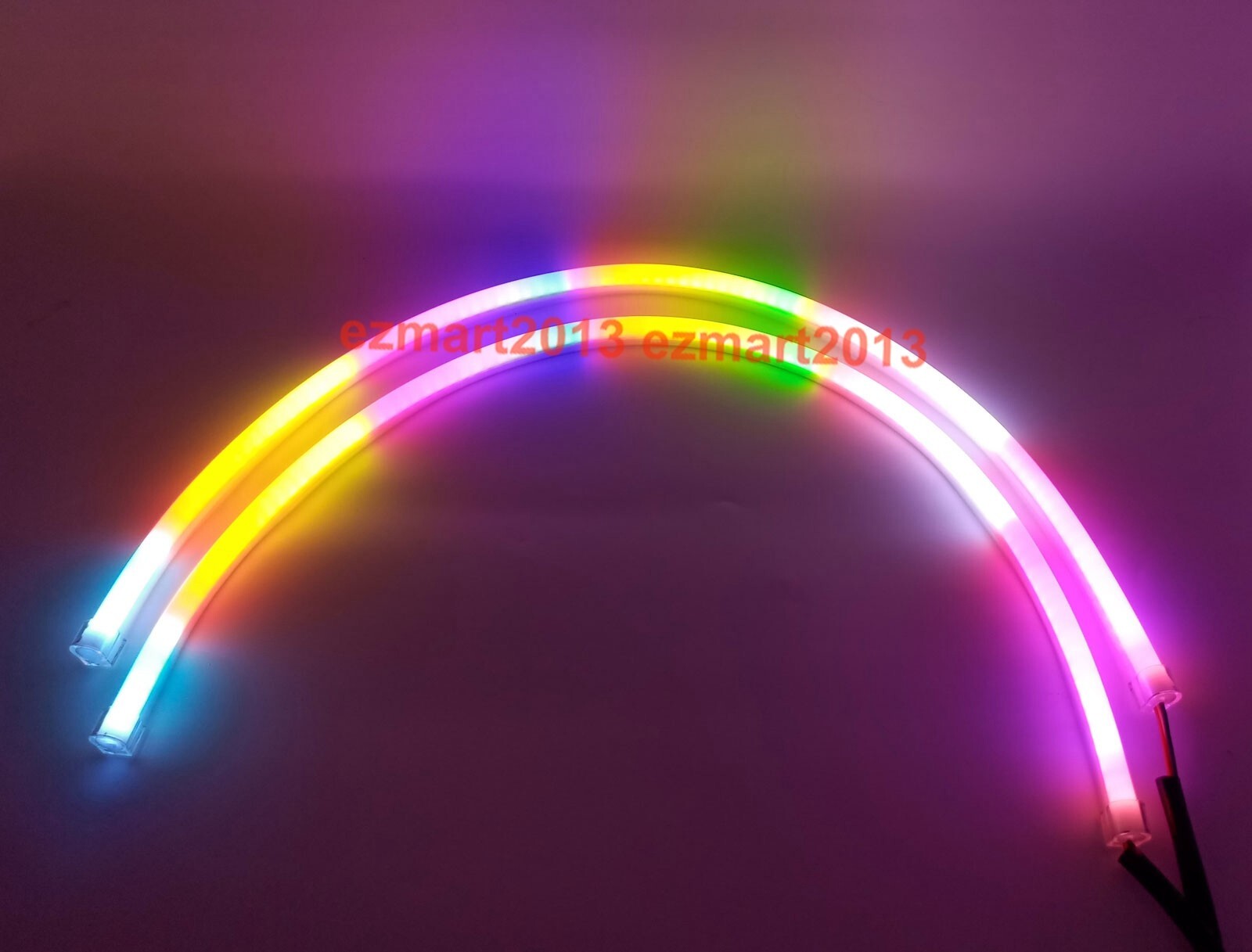 2*60cm LED strip Dream color Chasing RGB Flash Turn Signal Flow series DRL BT