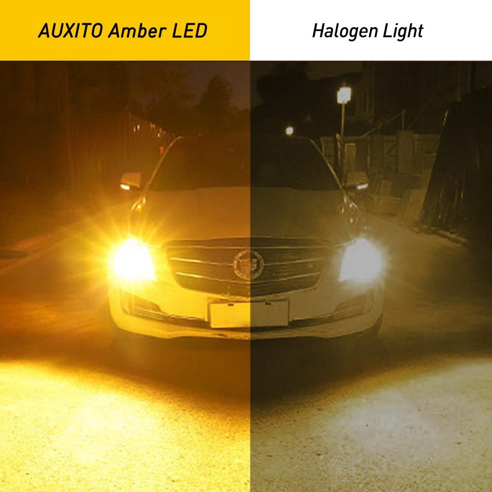 AUXITO Amber 7443/7440 LED Front Turn Signal Light Bulbs No Hyper Flash Canbus A