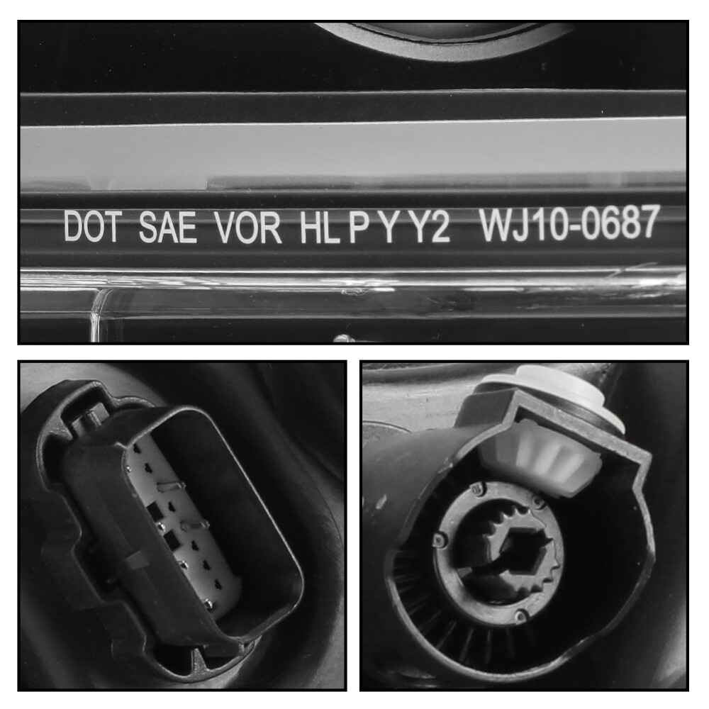 For 2015 2016 2017 Ford Mustang Headlights DRL LED Sequential Projector Headlamp