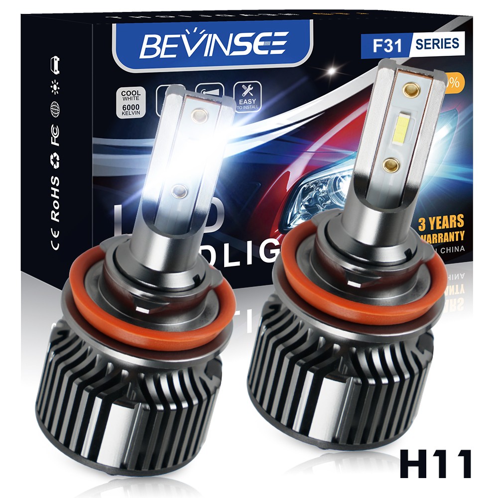 H8 H11 LED Headlight Bulbs Kit 6000K for Subaru Impreza 2008-2023 Bright White
