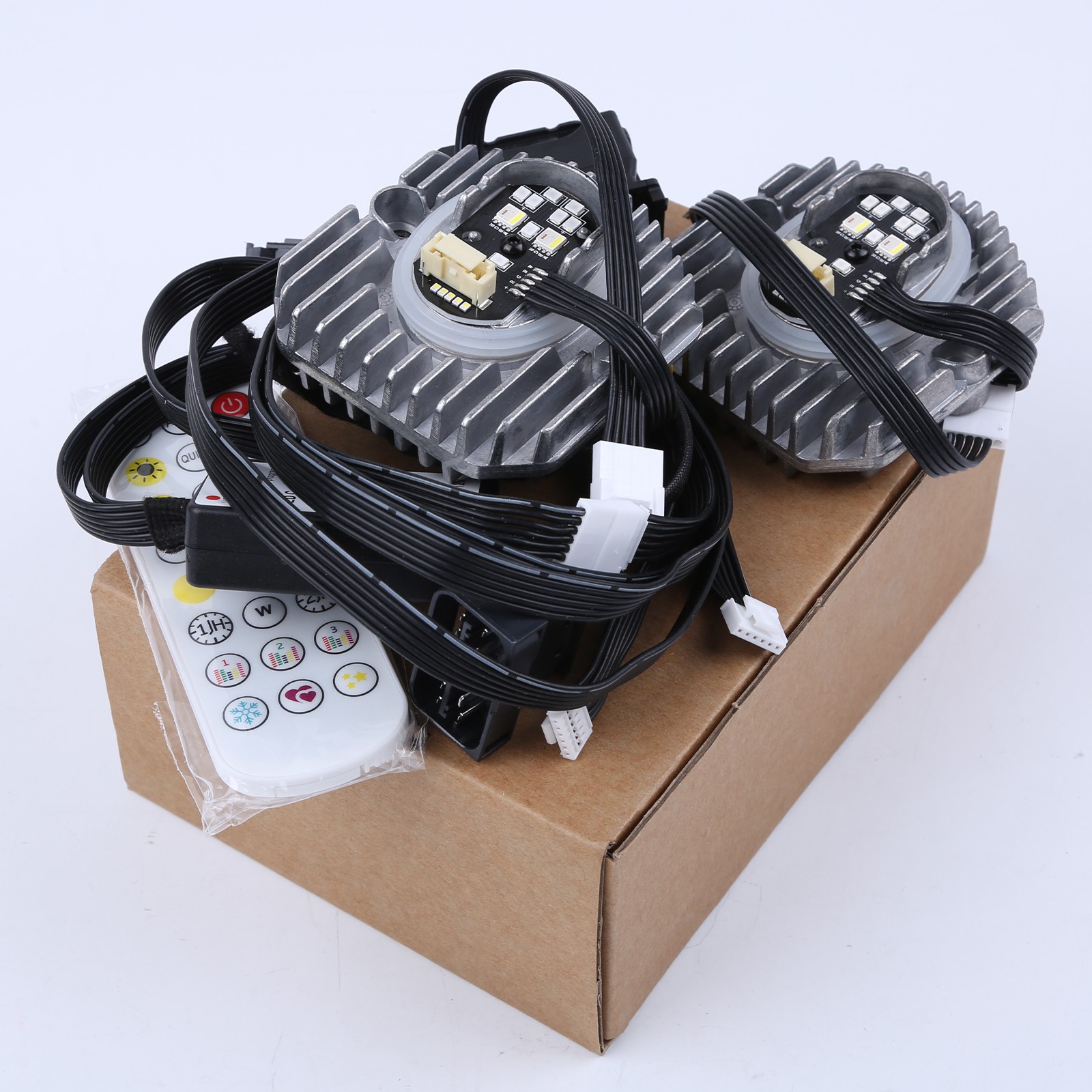 LED RGBW Angel eyes DRL Modules For BMW F90 M5 G30 530i 540i Adaptive Headlight
