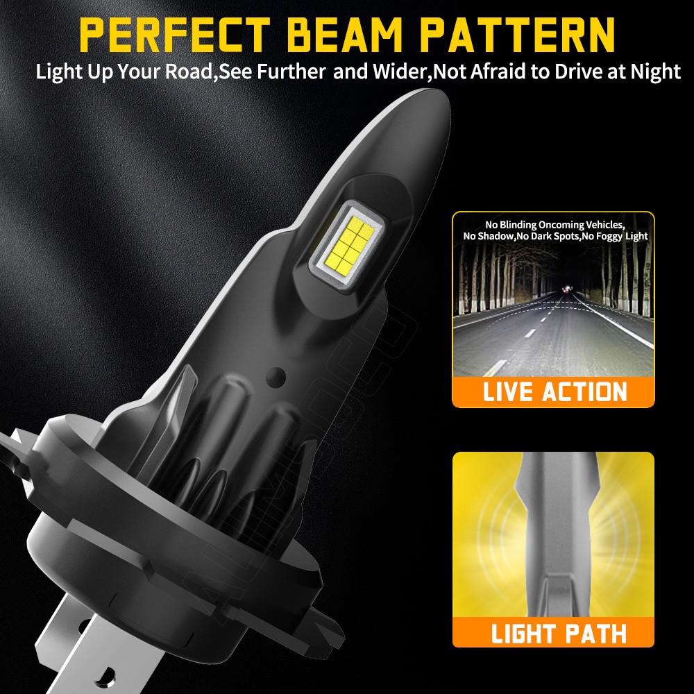 For BMW 550i 2008-2010 H7 H7 H11 LED Headlight High Low Beam Fog Light Bulbs Set