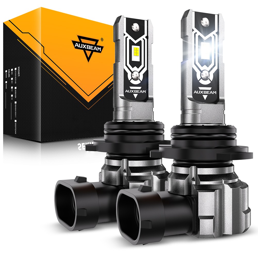 AUXBEAM HB4 9006 LED Headlight Low Beam Bulbs Super Bright 6500K White 25000LM
