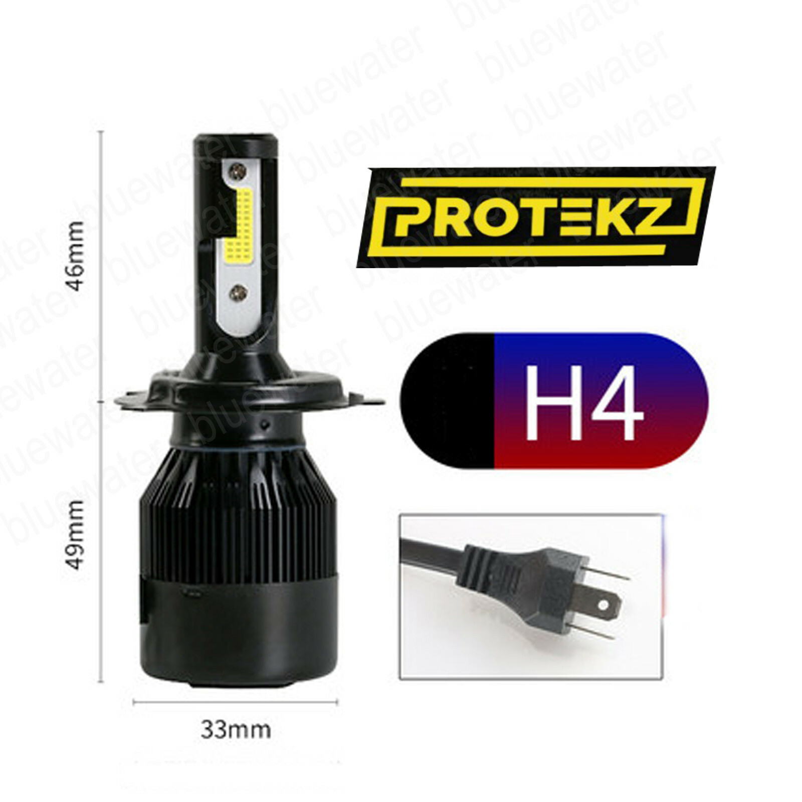 LED For Pontiac G3 2009-2010 Headlight Kit H4/9003 White CREE Bulbs Hi/Low Beam
