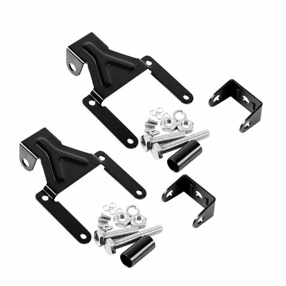 Pair 4X6“ LED Work Lights Spot Lamp Driving Fog Headlight + Mounting Brackets