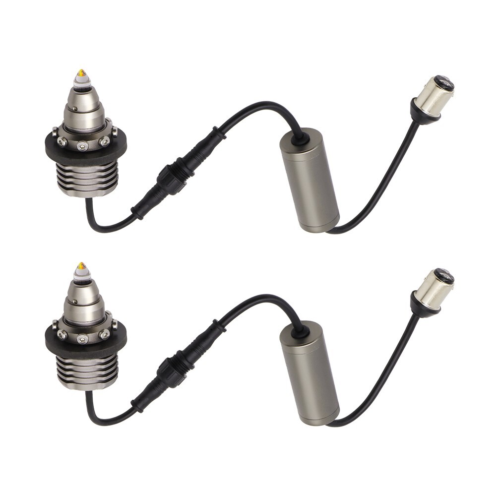 Syneticusa 1157 Pair CANbus Error Free Bulbs Switchback White & Amber Signal DRL