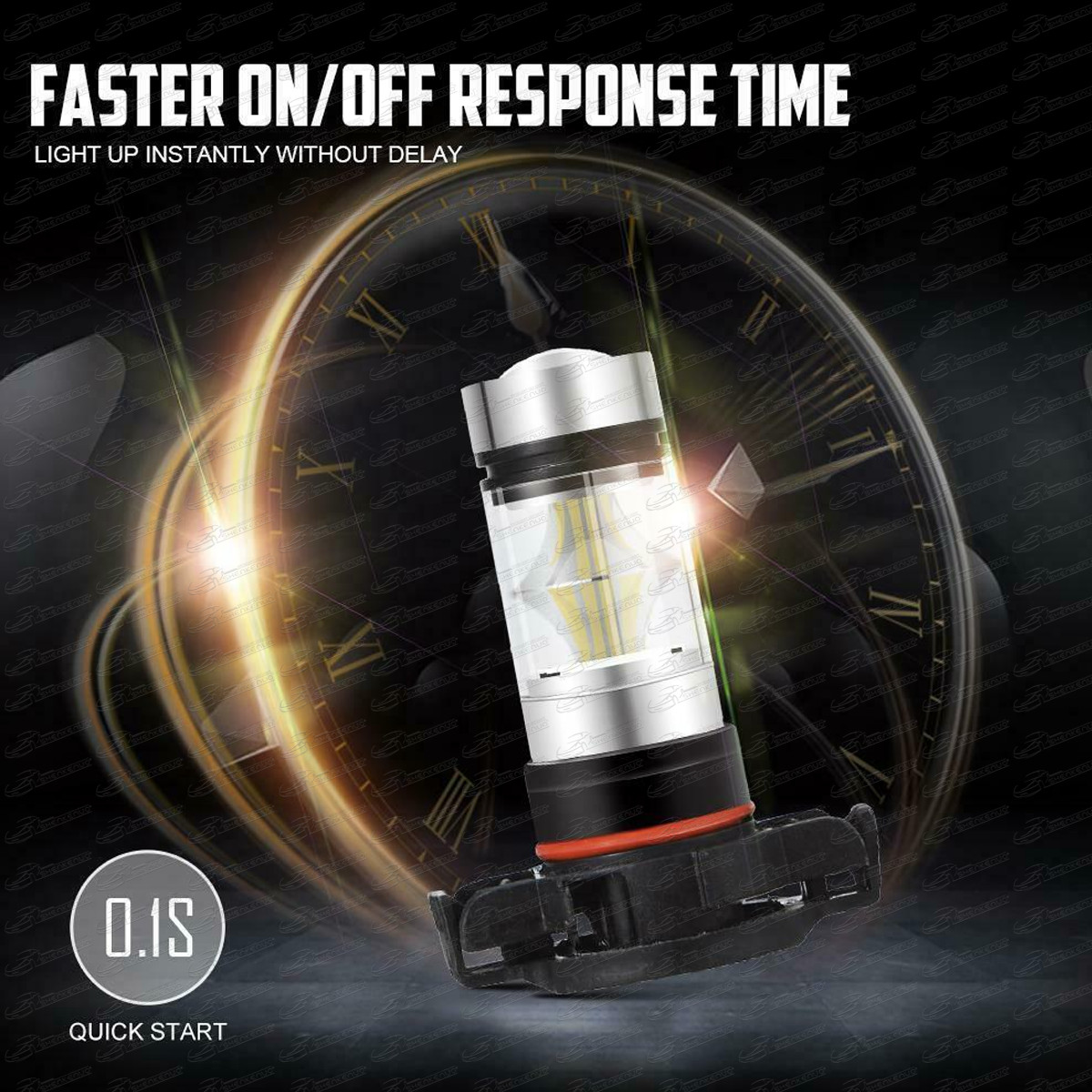 For GMC Sierra 1500 2500HD 3500HD 2008-2019 LED Fog Light Bulb 5202 6000K White