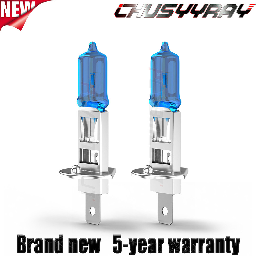 H1 Halogen Headlight Bulb Conversion Kit High Low Beam Lamp 6000K Super White