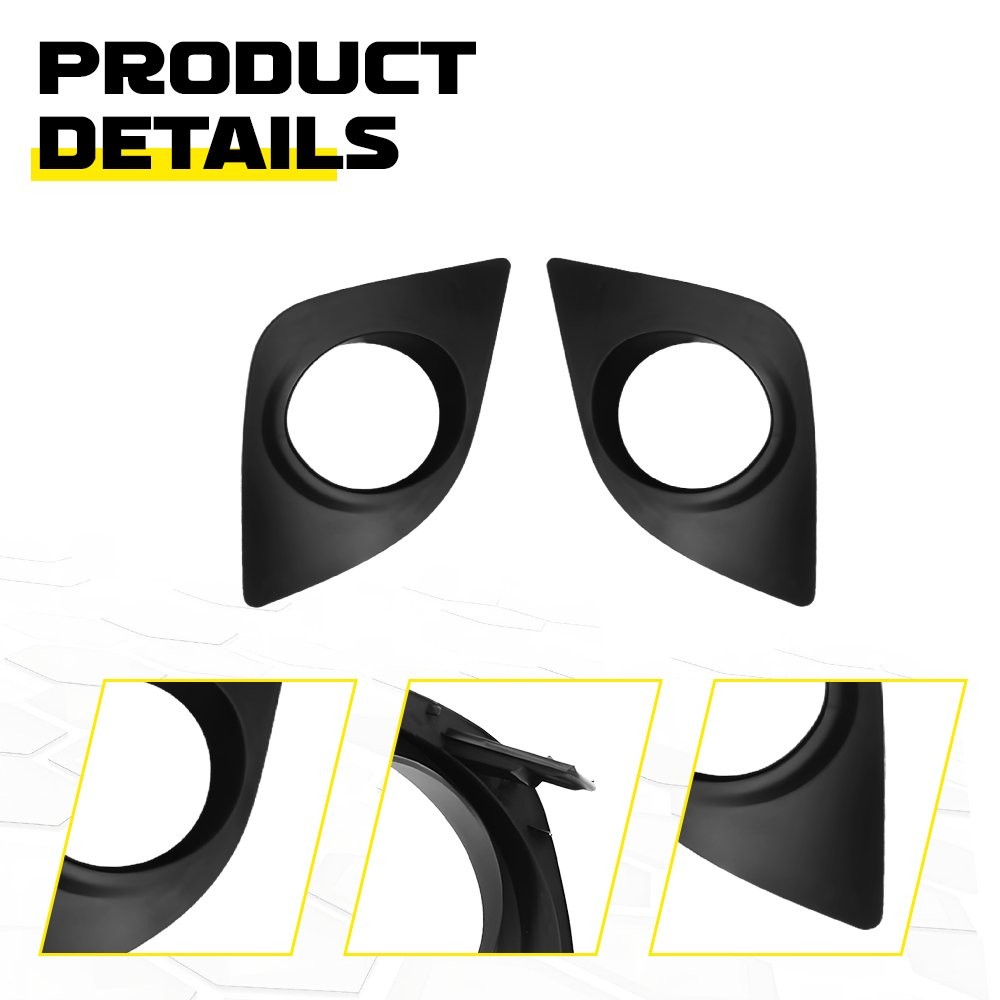Front Left+Right Bumper Fog Lamp Bezel Cover For 2014 15 16 Toyota Corolla 2-10X