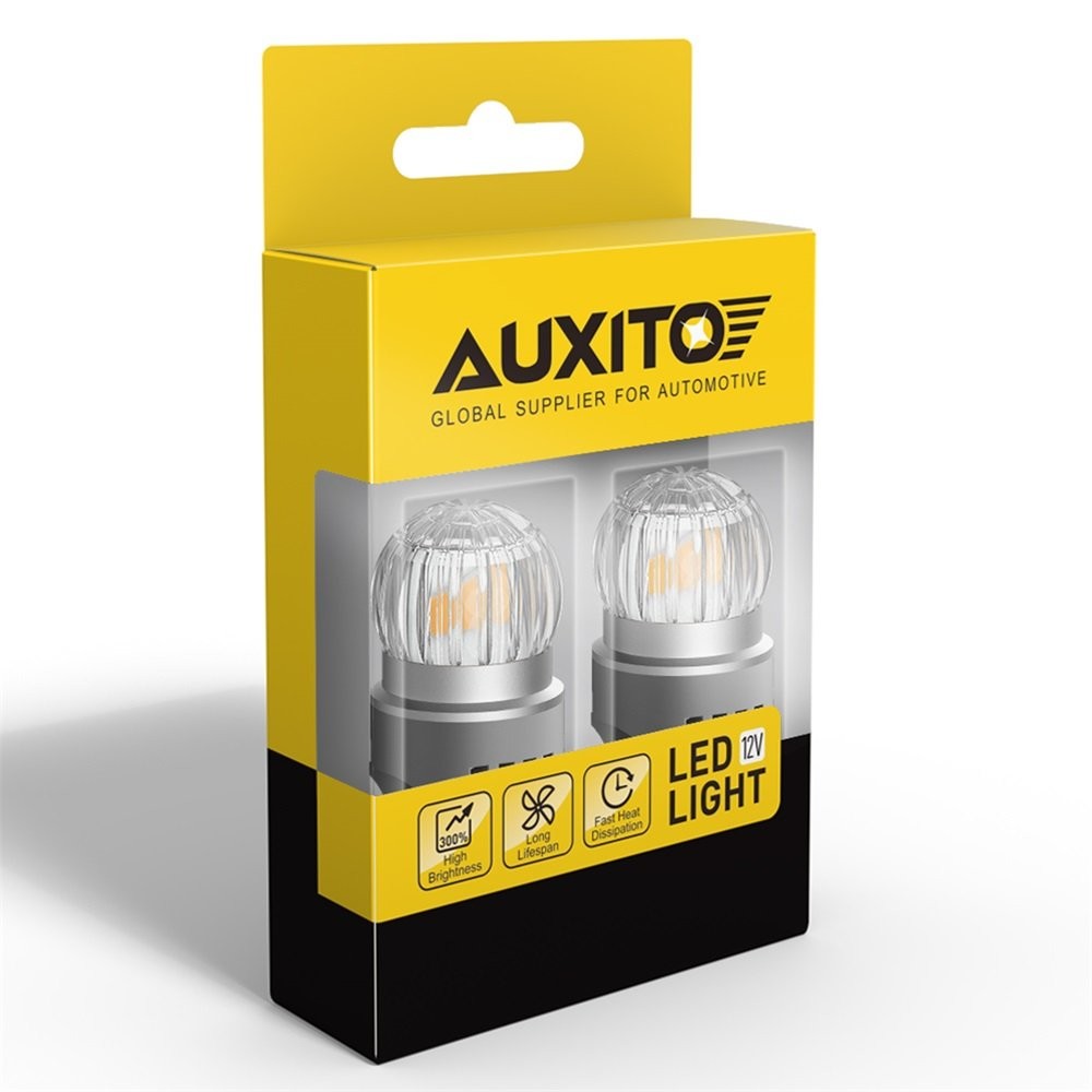 AUXITO LED Front Rear Turn Signal Light Bulbs Blinker 7441 7440 Amber Error Free