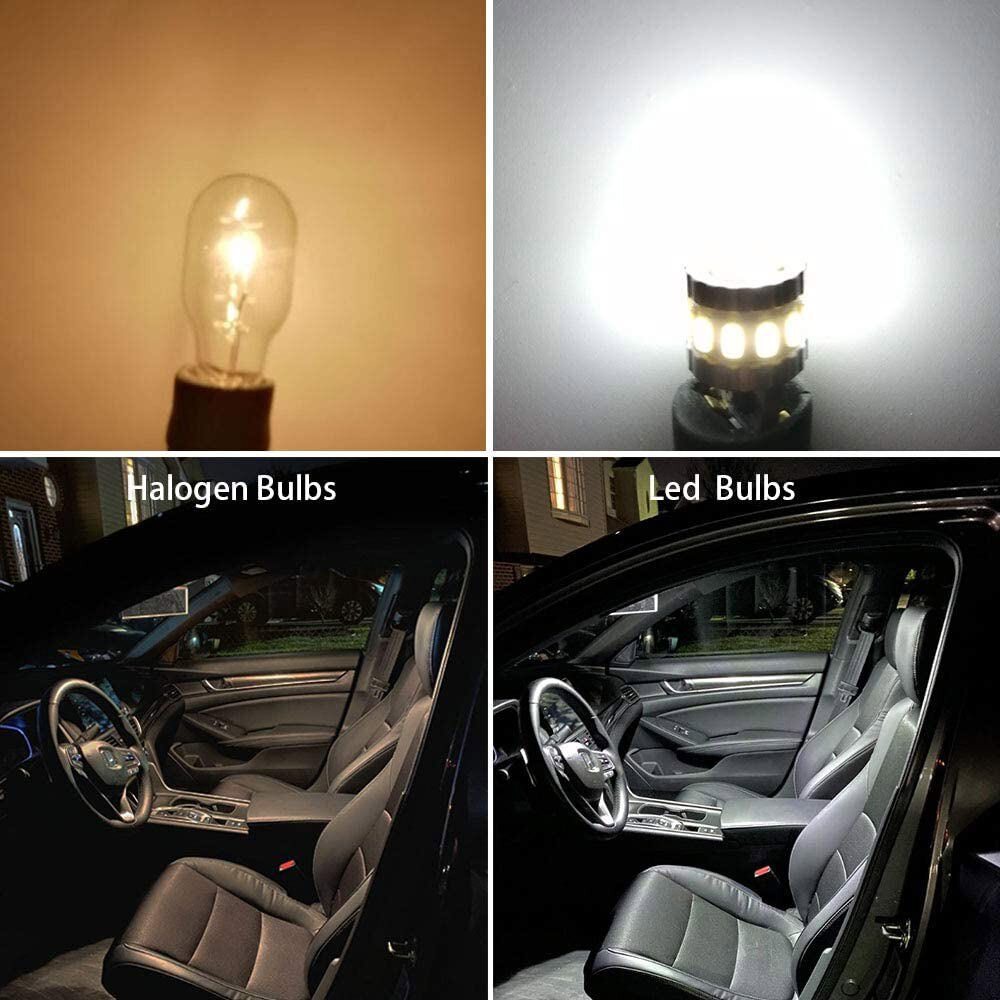 100pcs 194 LED Light Bulb 6000K White 168 2825 W5W T10 Wedge 18-SMD Car Dome Map