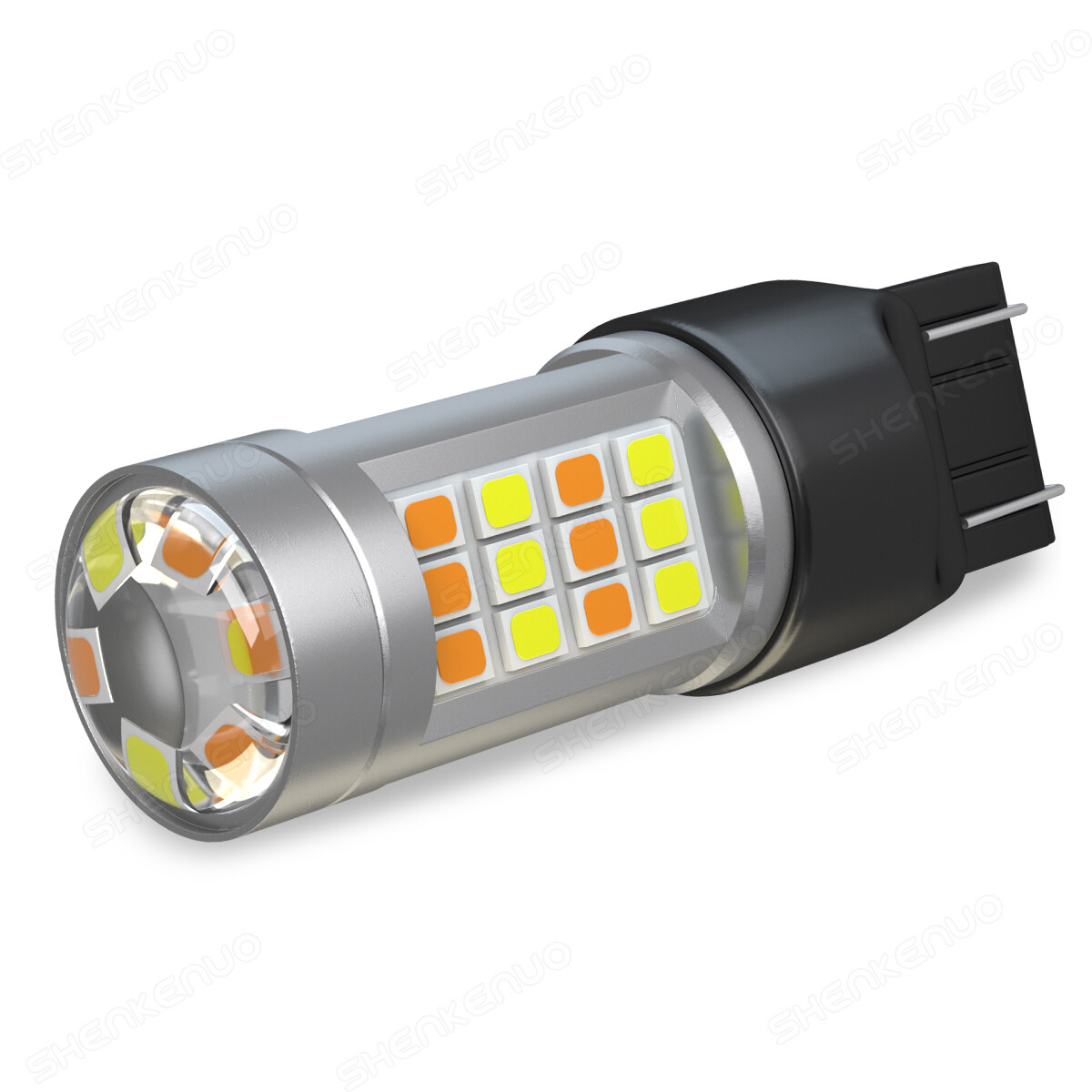 Front/Rear Turn Signal Light Amber 7443 LED Bulb For Honda Accord Civic