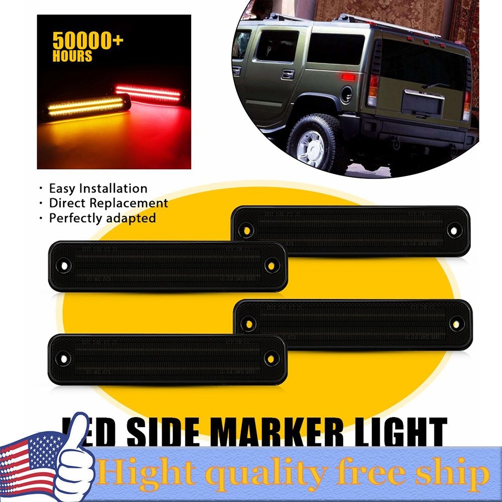 Amber LED Front Side Corner Parking Marker Lights For 97-01 Jeep Cherokee 2/4/6