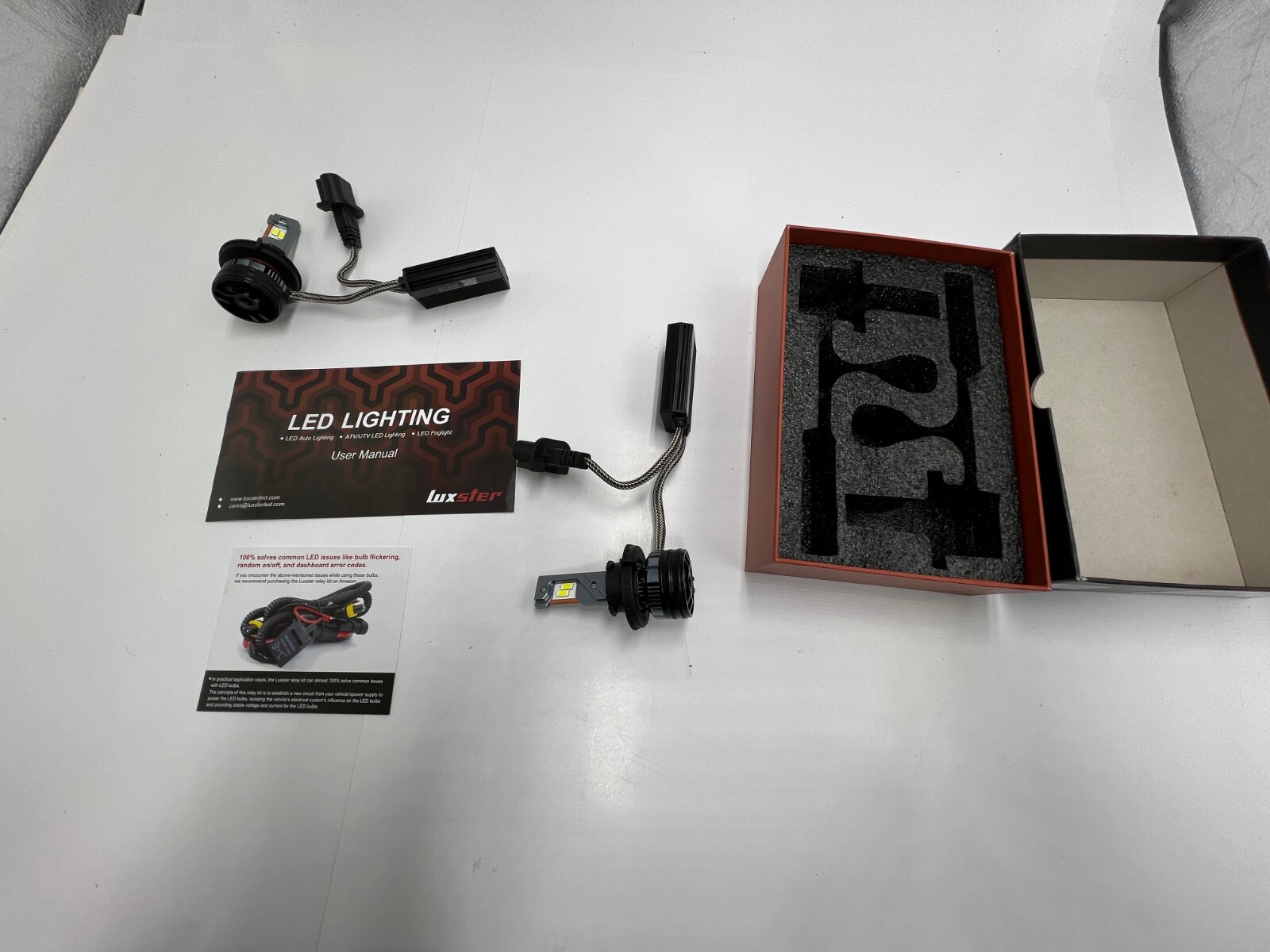 (QTY 2) Luxster ‎Punisher-H13 40,000LM H13 2024 LED Bulbs IP68 Waterproof