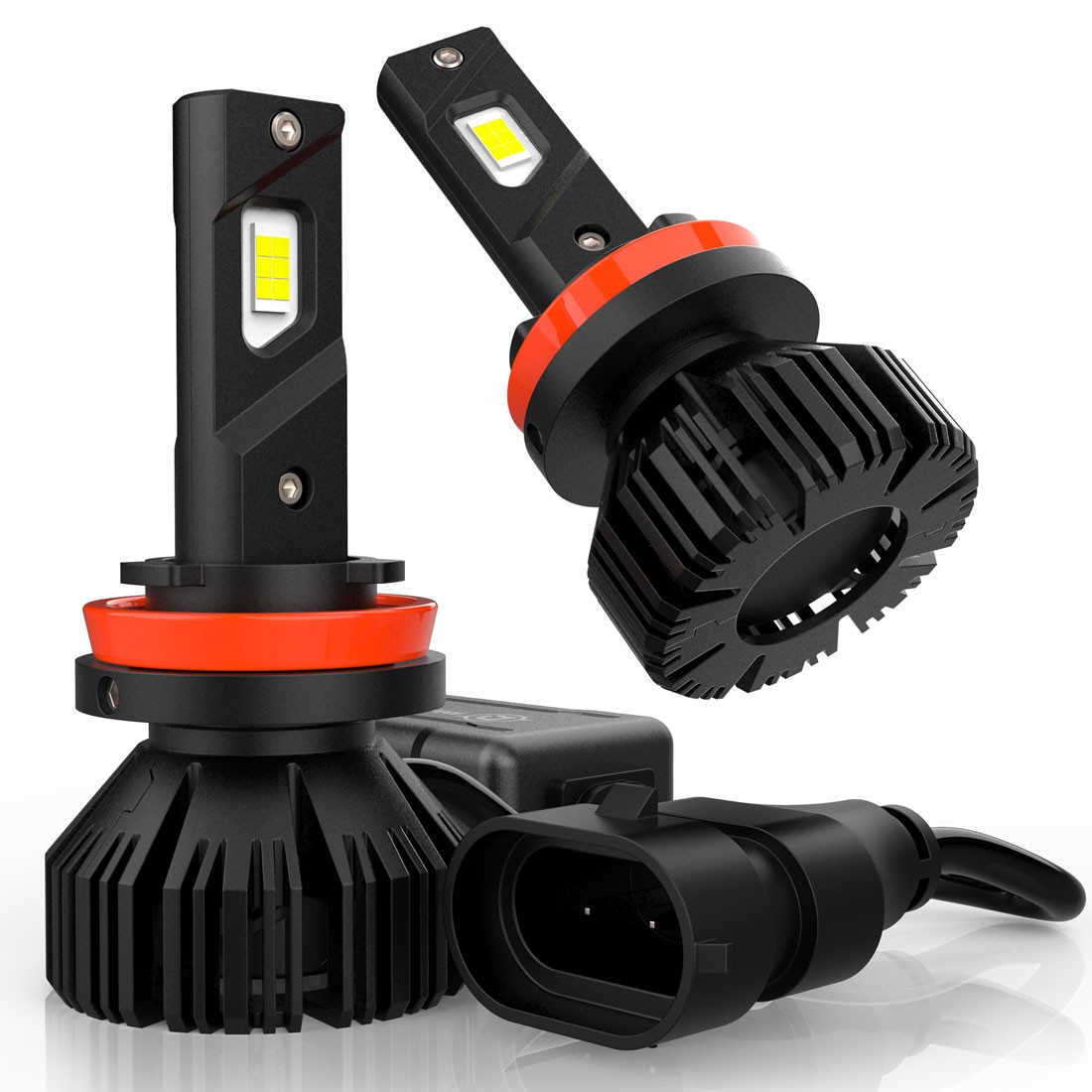 H11 LED Headlight Super Bright Bulbs Kit 6500K White 240000LM High/Low Beam