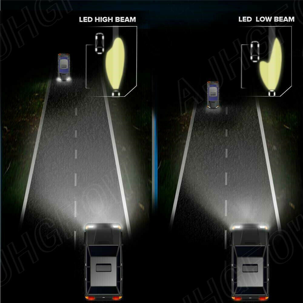 For Honda Crosstour 2012-2015 4x White LED Headlight High/Low Bulbs 9005 H11 Kit