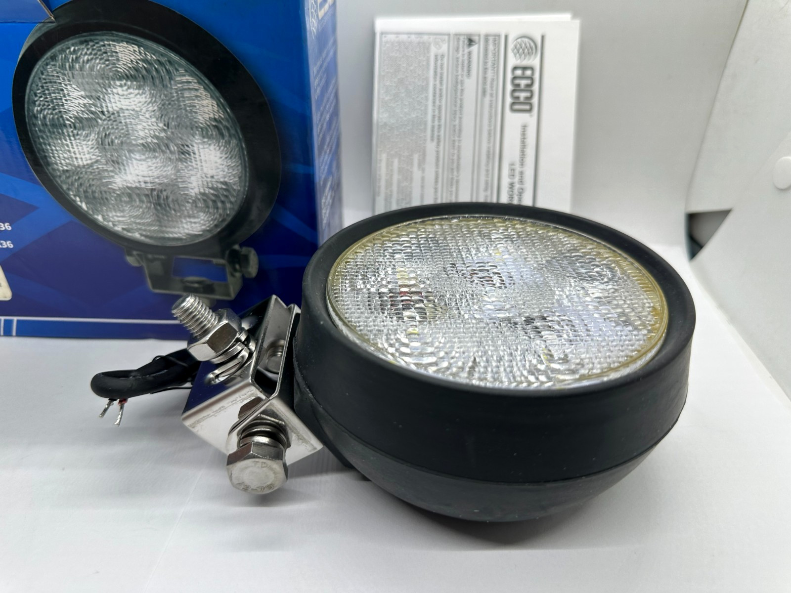 ECCO E92013 Round LED Spot & Flood Beam Work Light for Truck Tractor SUV