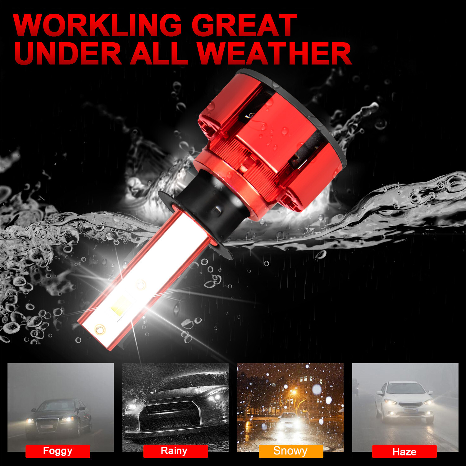 2Pcs NEW CSP LED Headlight Bulbs Super power combo For BMW E30 E34 E24 E36 E38