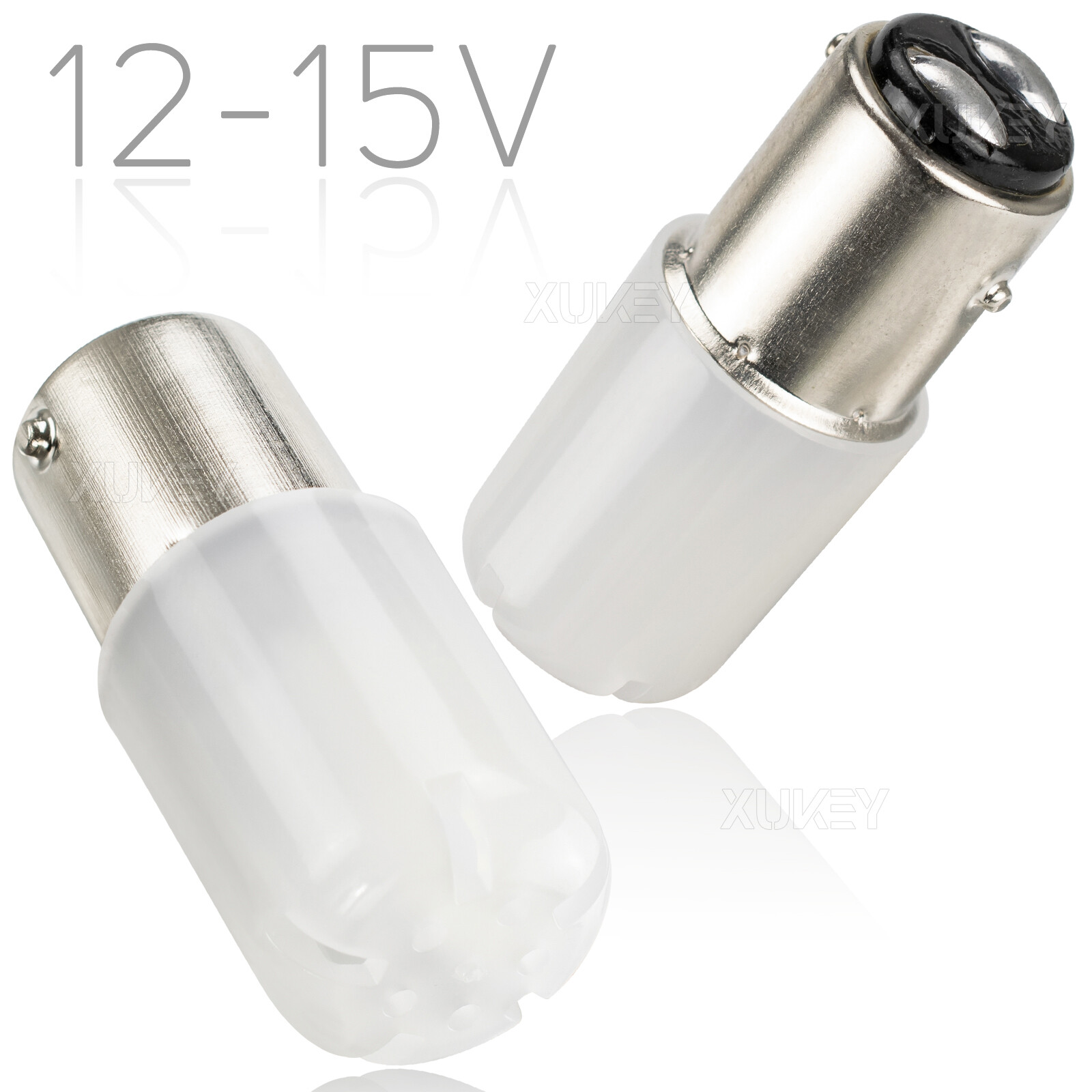 4x 1157 BAY15D 3030-SMD LED Tail Stop Brake Light Bulbs Super Bright 6000K White