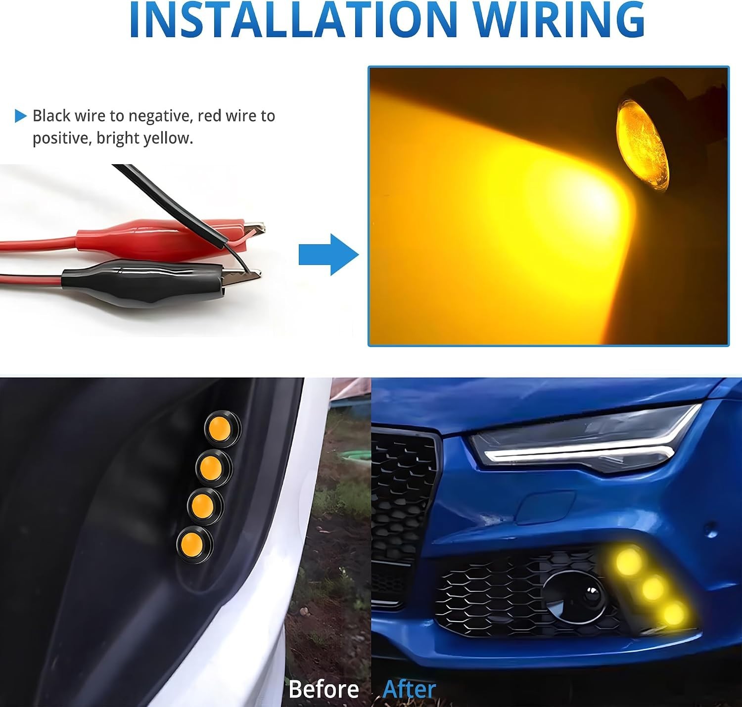 4Pcs 23mm COB DC 12V Eagle Eye LED Car Fog DRL Daytime Running Light Car ATV …