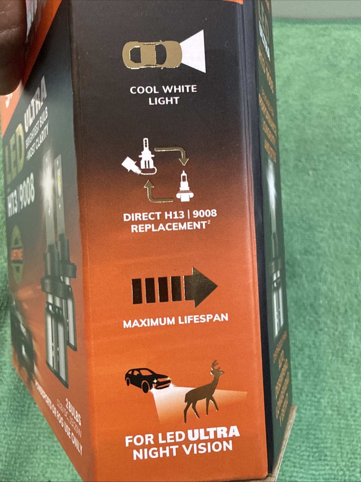 BRAND NEW SYLVANIA H13 /9008 Ultra LED 2 Bulbs H13LEDHP.BX2 6000K