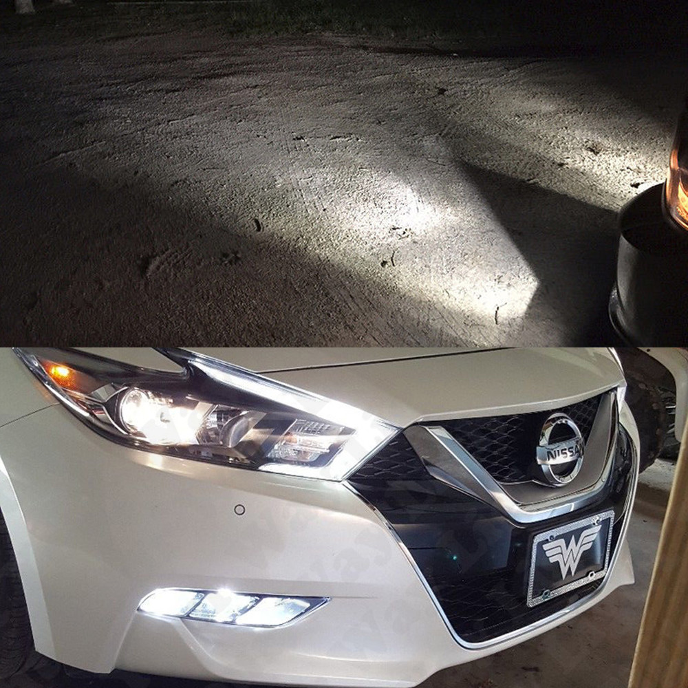 Total 2400LM 6000K High Power PSX24W 2504 LED Fog Light Bulbs