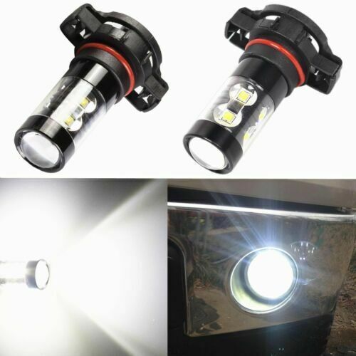 2 x PSX24W 5202 High Power LED Fog Light Bulbs for 2010-2019 Jeep Wrangler JK JL