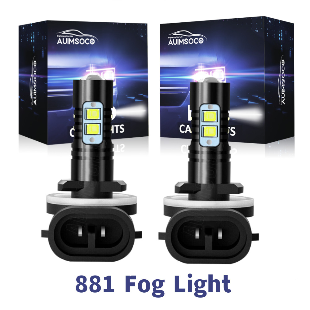 For Harley Davidson 2006-2017 Xenon White 881 LED Bulbs Passing Spot Fog Lights