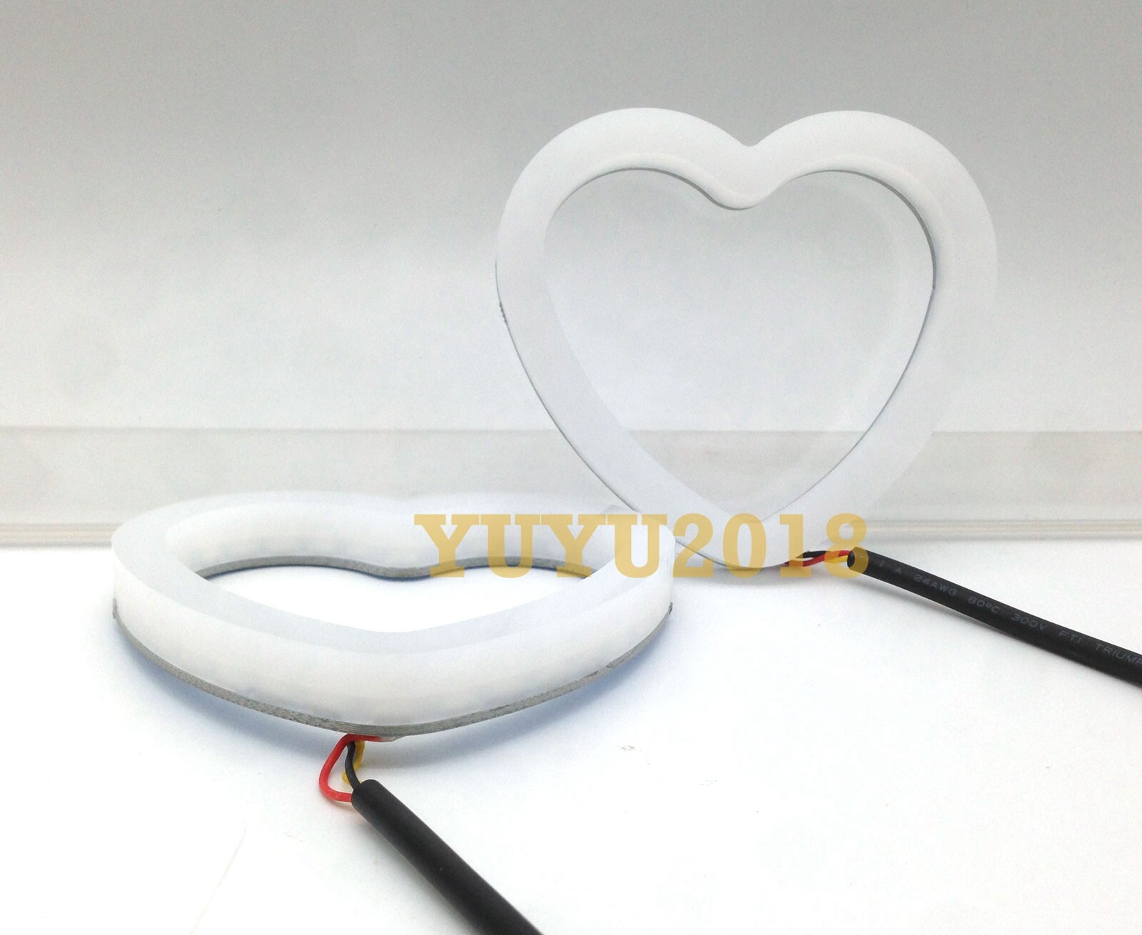 Dream color heart halo ring Flow series Chasing RGB LED Turn Signal DRL lamp