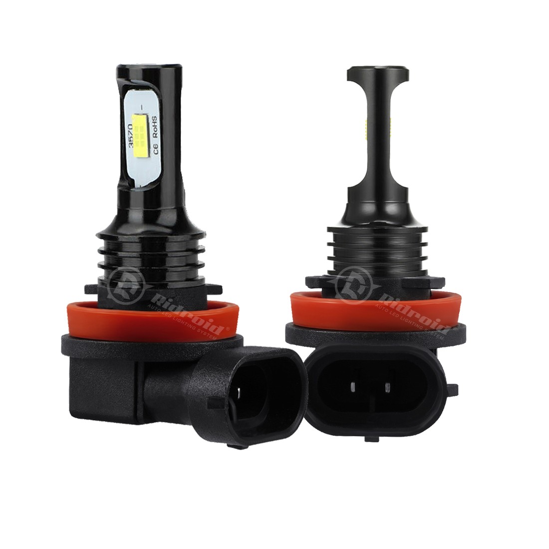 H11 9005 LED Headlight KIT Combo Bulbs 10000K High&Low Beam Super Bright White