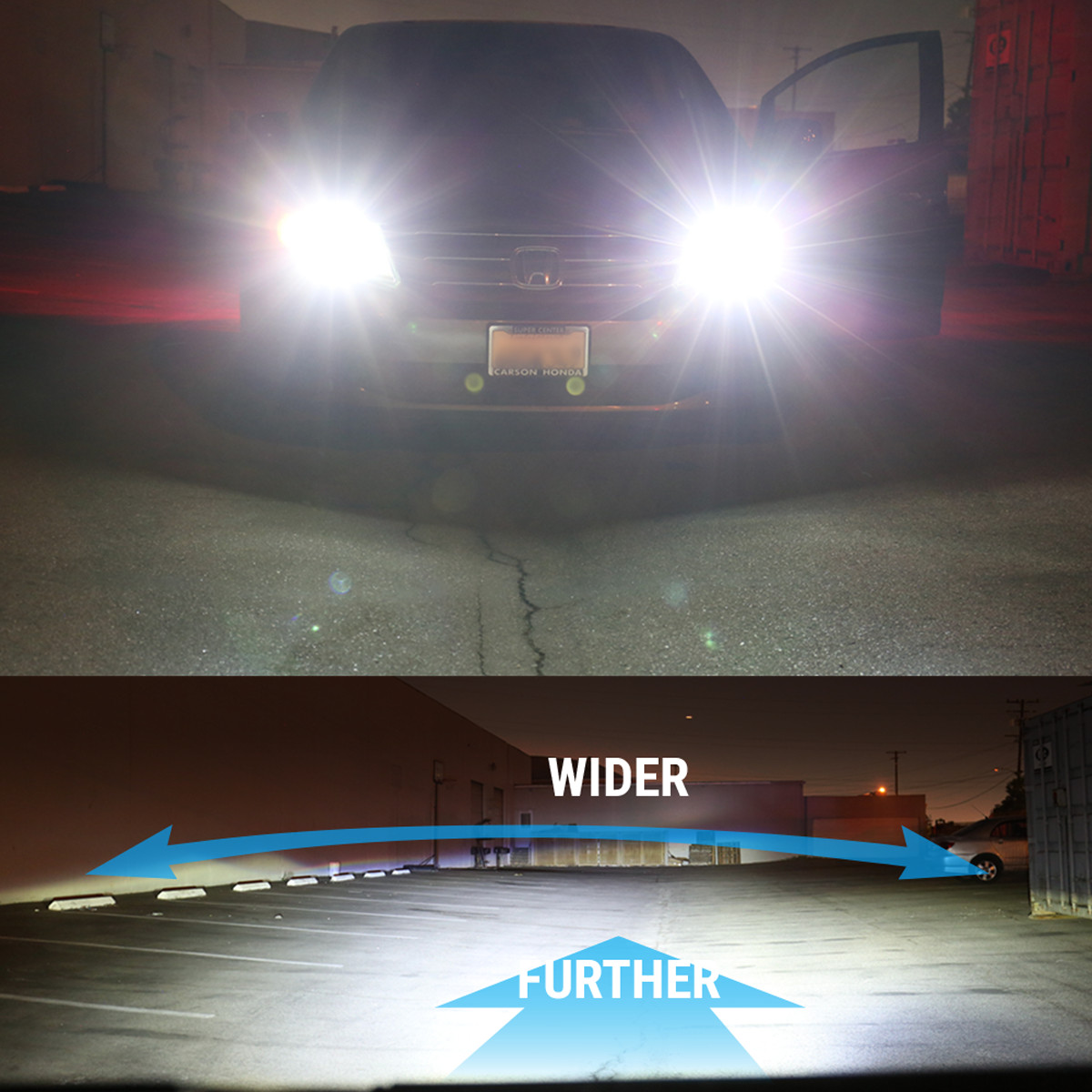 SHENKENUO H11 LED Headlight Kit Low Beam Bulbs Bright White 6500K Fanless Canbus