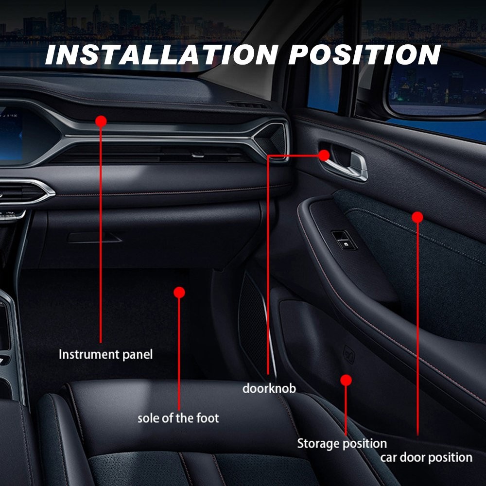 18 in1Car LED Ambient Light Strip APP Remote Atmosphere Interior LED Acrylic RGB