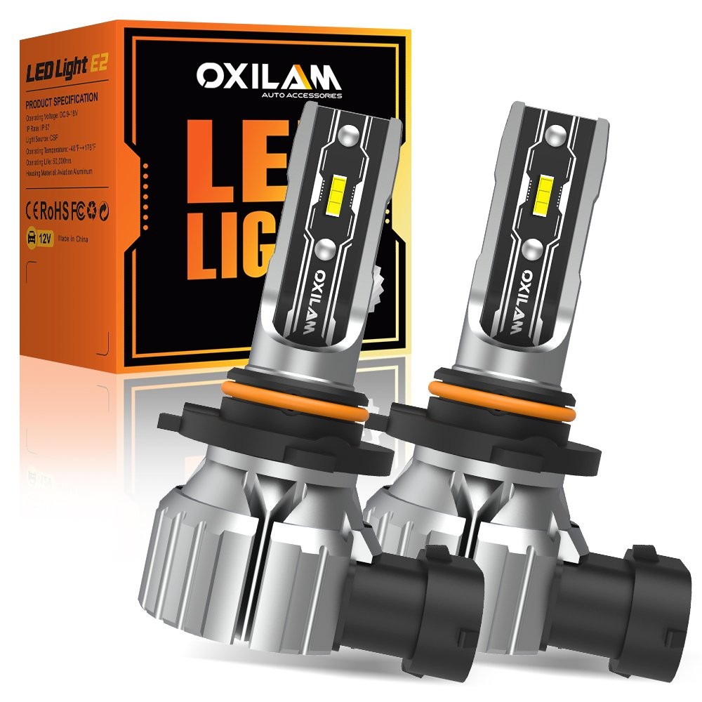 OXILAM 9005 LED Headlight 6500K Low Beam Bulbs Conversion Kit Crystal White 2PCS