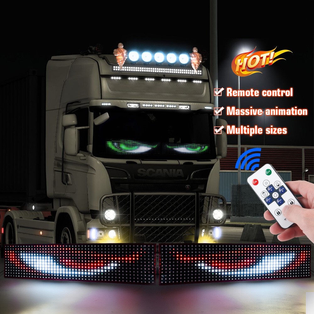 LED Matrix Pixel Panel Scrolling Bright Advertising Sign USB 5V Bluetooth APP