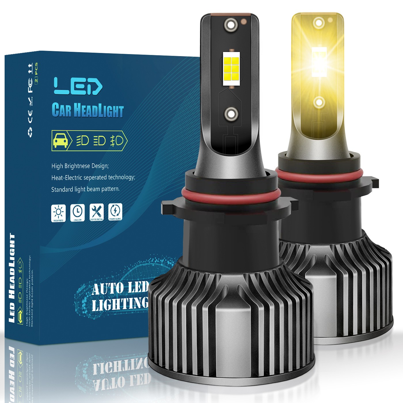 Car P13W HP LED Fog/Headlight Bulbs White/Golden Yellow for Highlander A4L GL8