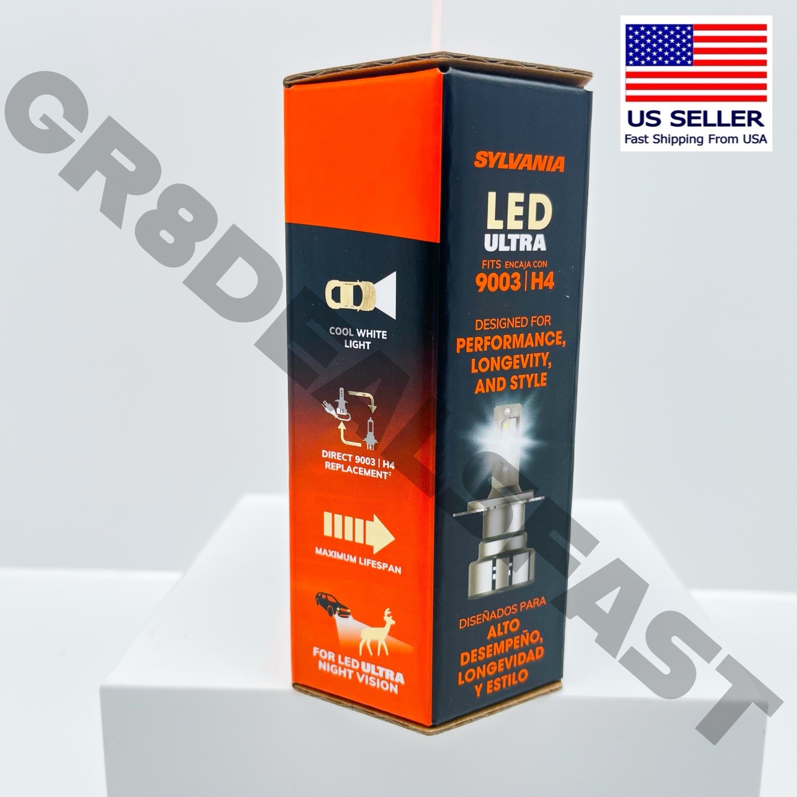 Sylvania 9003 H4 LED ULTRA Headlight Bulbs SUPER BRIGHT Lifetime Warranty NEW🔥