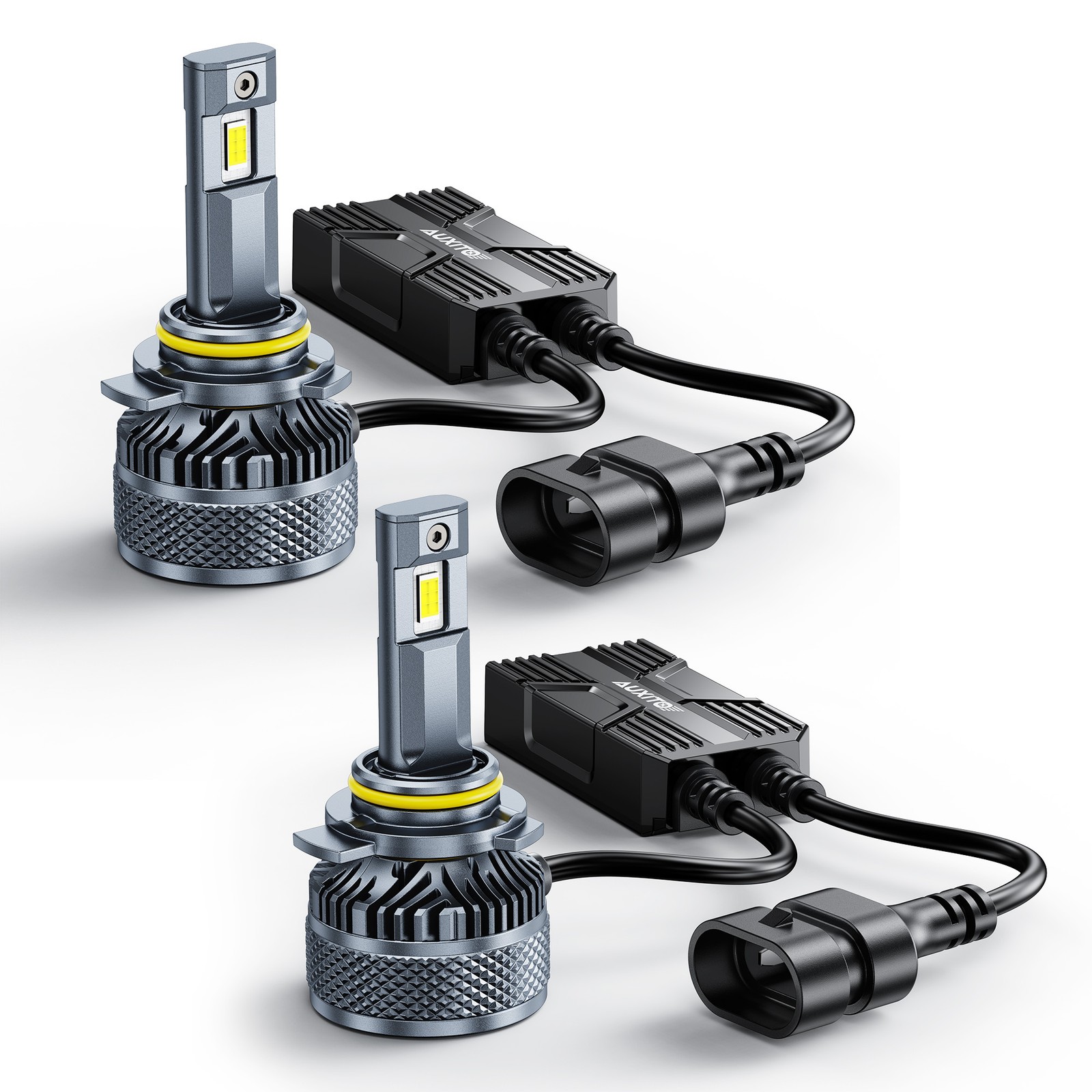 2PCS 9012/HIR2 LED Headlight Bulb Kit High Low Beam 6500K White Canbus X5-Series