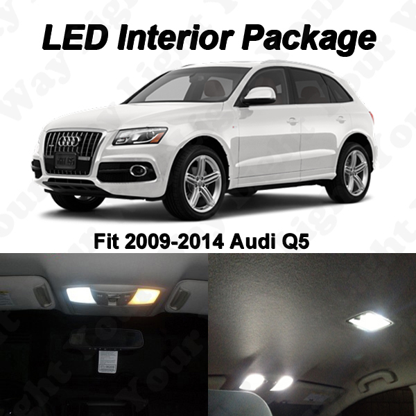 17 x White Canbus Error Free LED Interior Map Dome Lights Bulbs Kit for Audi Q5