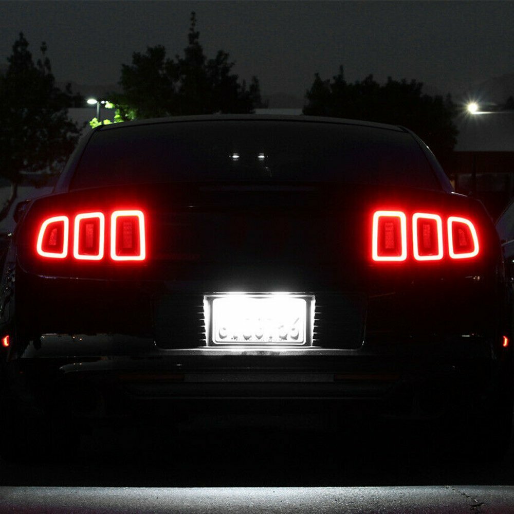 For Lincoln MKS MKT MKX MKZ White LED License Plate Light Tag Lamps 6000K Bright