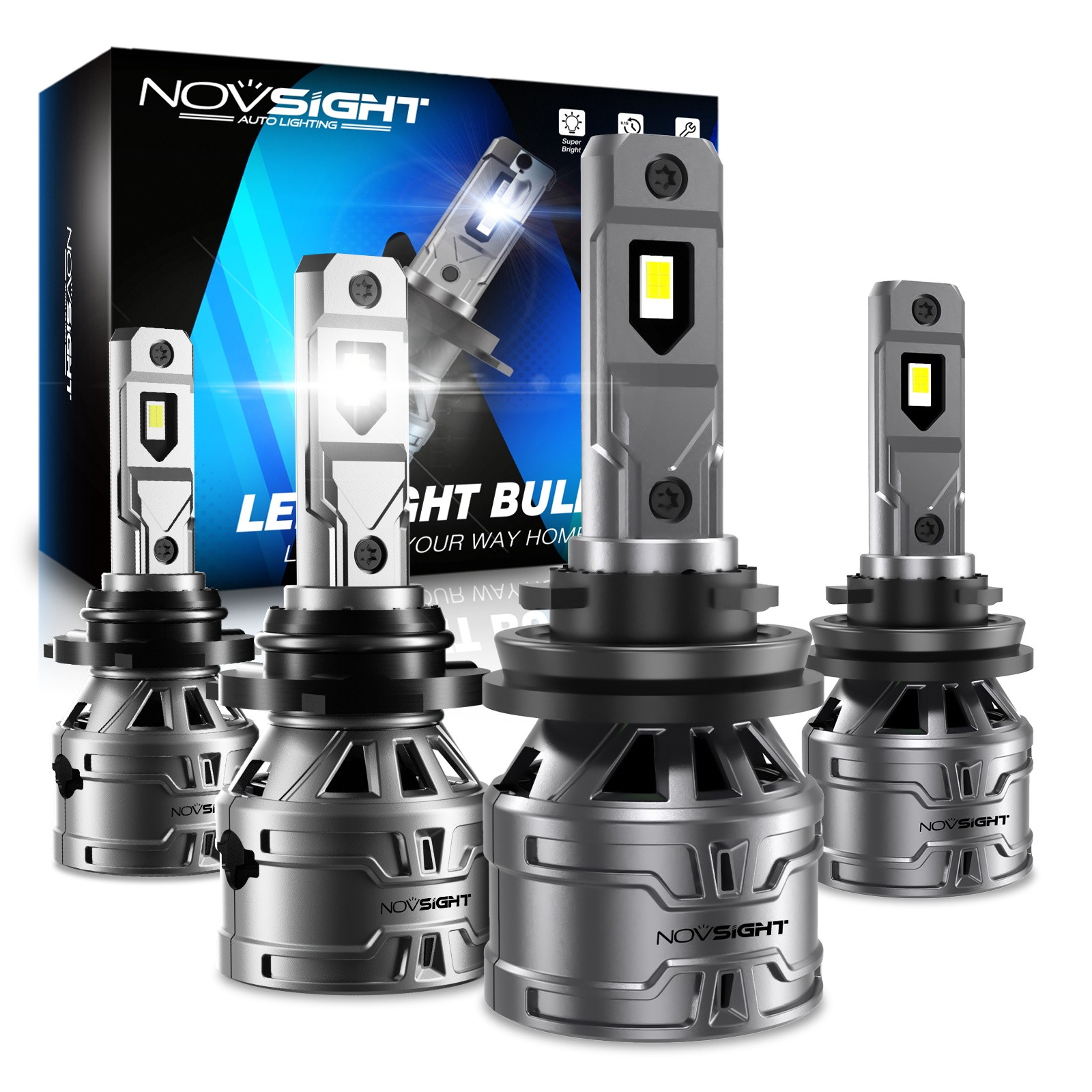 9005 H11 LED Headlight HB3 H8 Bulbs Kit 6500K Super Bright White High/Low Beam
