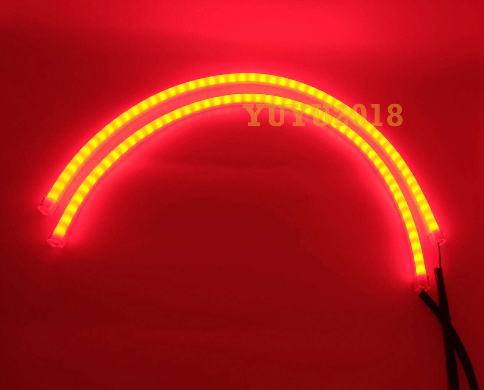 2*60cm LED strip Flow series Chasing RGB for headlight DRL Dream color signal